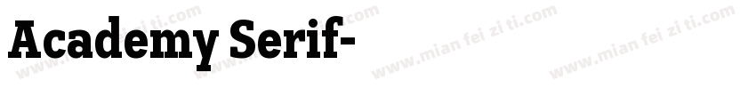 Academy Serif字体转换